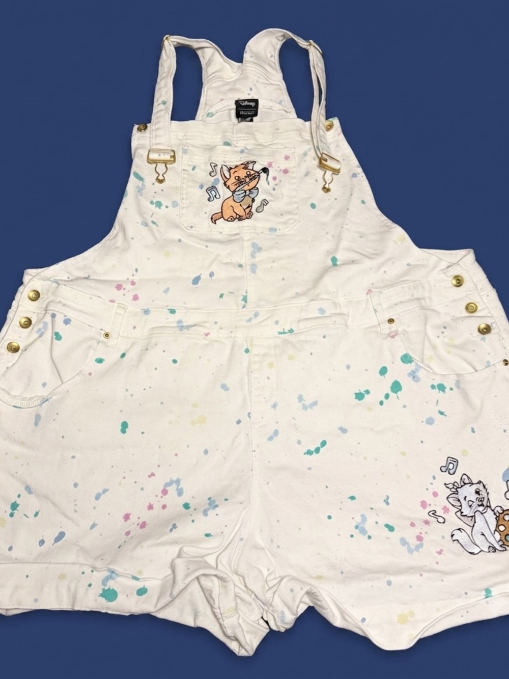 EUC Disney The Aristocats Short Overalls – Plus Size Box Lunch Women’s